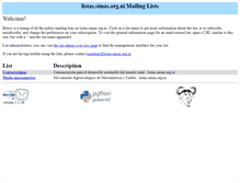 Tablet Screenshot of listas.simas.org.ni